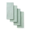 Martha Stewart Honeycomb Chambray 4-pc. Kitchen Towel Set In Green