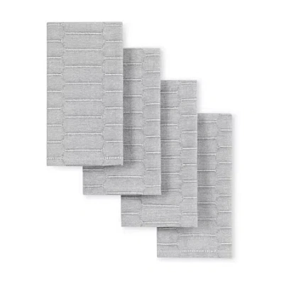 Martha Stewart Honeycomb Modern Farmhouse 4-pc. Napkins In Multi
