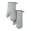 Martha Stewart Honeycomb Quilted 2-pc. Oven Mitt Set In Gray