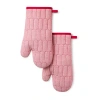 Martha Stewart Honeycomb Quilted 2-pc. Oven Mitt Set In Red