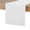 Martha Stewart Honeycomb Single Pack Table Runner In White