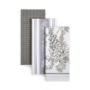 Martha Stewart Iris 3-pc. Kitchen Towel Set In Gray