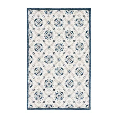 Martha Stewart Ivy Floral Hand Tufted Indoor Rectangle Area Rug In Sand