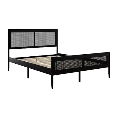 Martha Stewart Jax Platform Bed In Black