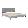 Martha Stewart Jett Upholstered Platform Bed In Gray