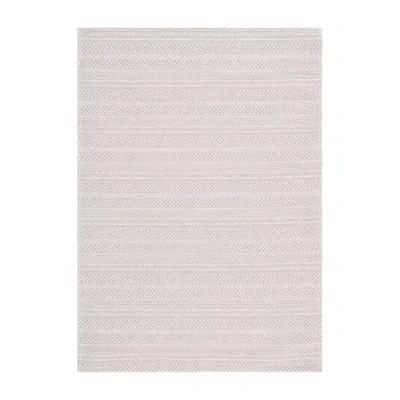 Martha Stewart Joan Stripe Water Resistant Indoor Rectangular Area Rug In Pink