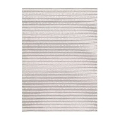 Martha Stewart Juno Stripe Water Resistant Indoor Rectangular Area Rug In Sand
