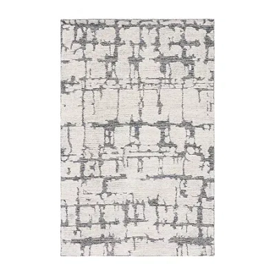 Martha Stewart Lana Abstract Hand Tufted Indoor Rectangle Area Rug In Gray