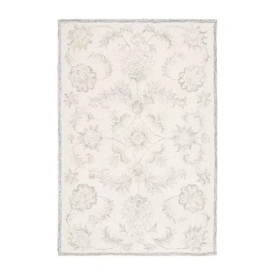 Martha Stewart Leia Floral Hand Tufted Indoor Rectangle Area Rug In Neutral