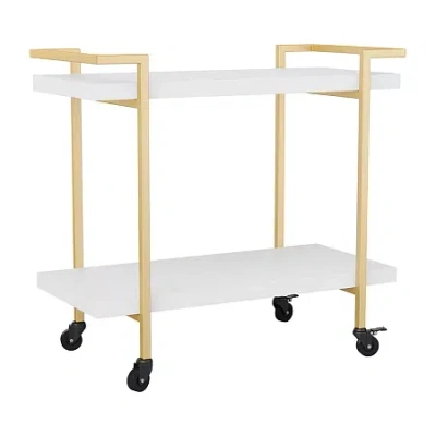 Martha Stewart Liam Printer Cart In White