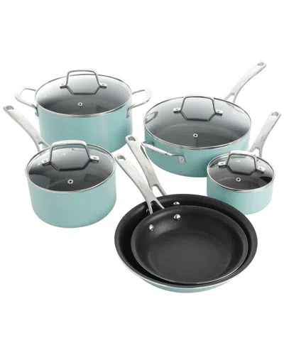 MARTHA STEWART MARTHA STEWART LOCKTON 10PC NONSTICK ENAMEL COOKWARE SET