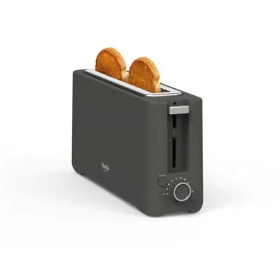 Martha Stewart Long Slot 2 Slice Toaster, Caviar