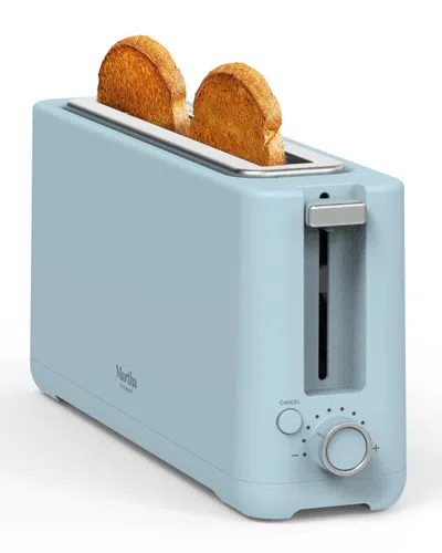 Martha Stewart Long Slot 2-slice Toaster In Blue