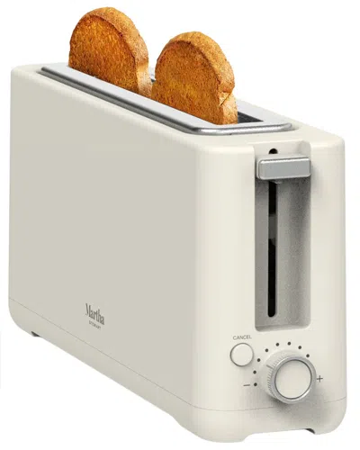 Martha Stewart Long Slot 2-slice Toaster In Neutral