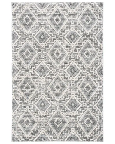 Martha Stewart Lucia Shag Polypropylene Pile Rug In Gray