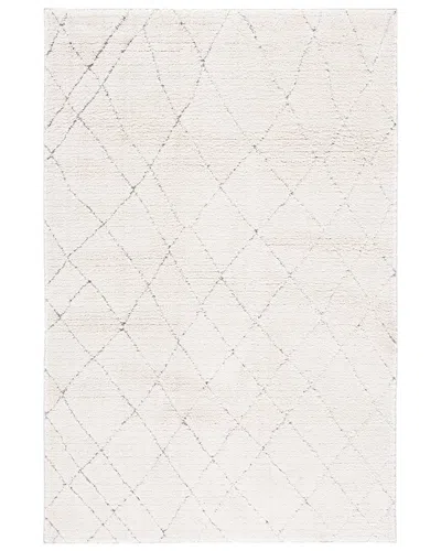 Martha Stewart Lucia Shag Polypropylene Pile Rug In White