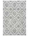 Martha Stewart Lucia Shag Polypropylene Pile Rug In Grey