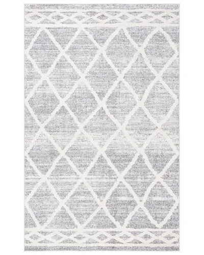 Martha Stewart Lucia Shag Polypropylene Pile Rug In Grey