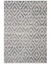 Martha Stewart Lucia Shag Polypropylene Pile Rug In Grey