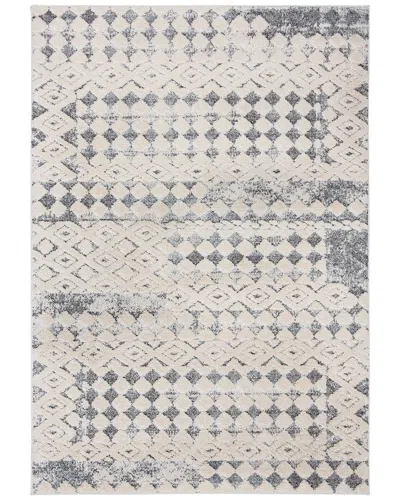 Martha Stewart Lucia Shag Polypropylene Pile Rug In White