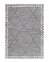 Martha Stewart Austin Stripe Indoor Rectangular Area Rug In Gray