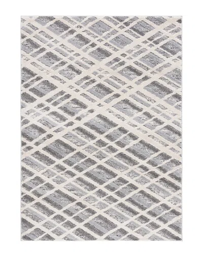 Martha Stewart Lucia Shag Polypropylene Rug In Gray