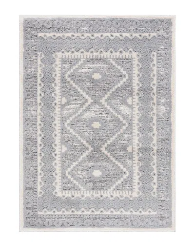 Martha Stewart Lucia Shag Polypropylene Rug In Grey