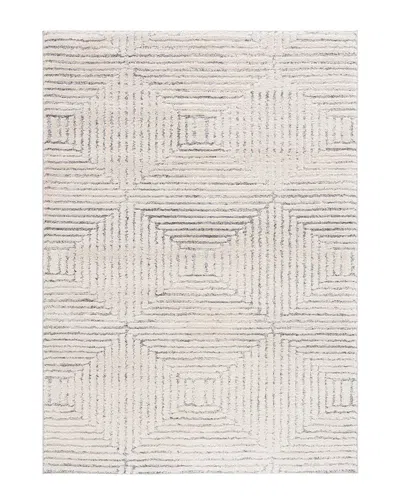 Martha Stewart Lucia Shag Polypropylene Rug In White