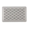 Martha Stewart Miles Air Diamond Indoor Rectangular Kitchen Mat In Gray