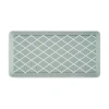 Martha Stewart Miles Air Diamond Indoor Rectangular Kitchen Mat In Green