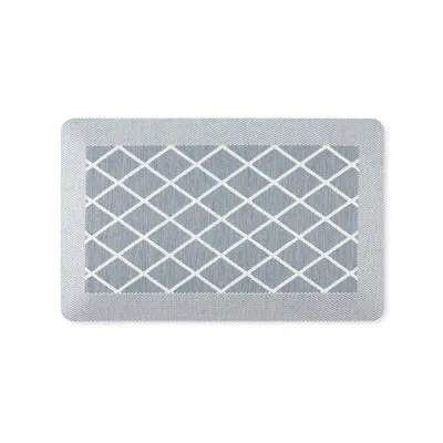 Martha Stewart Miles Anti-fatigue Air Mat Kitchen Mat In Blue