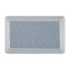 Martha Stewart Mira Air Solid Indoor Rectangular Kitchen Mat In Blue