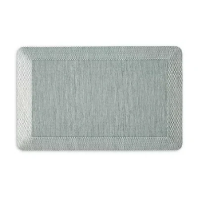 Martha Stewart Mira Air Solid Indoor Rectangular Kitchen Mat In Green