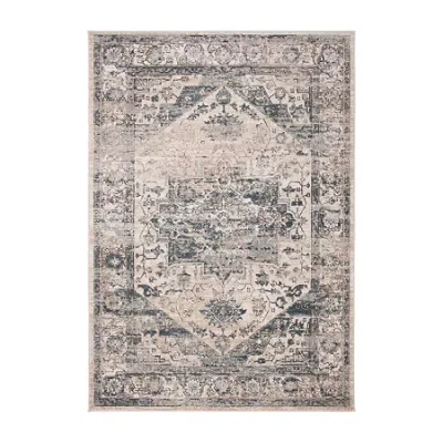 Martha Stewart Molly Medallion Indoor Rectangular Accent Rug In Blue