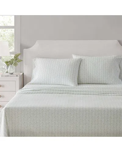 MARTHA STEWART MARTHA STEWART MS CORE DITSY VINE COTTON PERCALE SHEET SET