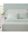 Martha Stewart Ms Core Leaves Cotton Percale Sheet Set In Green