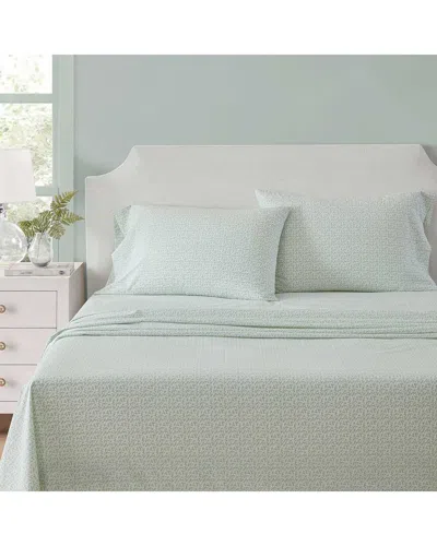 MARTHA STEWART MARTHA STEWART MS CORE LEAVES COTTON PERCALE SHEET SET