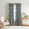 Martha Stewart Ms Norah Back Tab Room Darkening Set Of 2 Curtain Panel In Gray