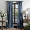 Martha Stewart Naples Chenille Back Tab Light-filtering Set Of 2 Curtain Panel In Blue