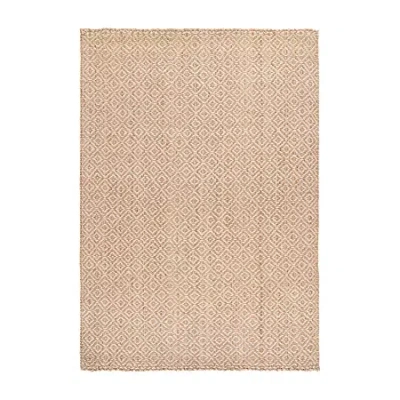 Martha Stewart Nell Bordered Woven Indoor Rectangular Area Rug In Nude