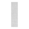 Martha Stewart Paxton Stripe 26" X 96" Indoor Rectangular Runner In White