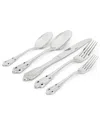 Martha Stewart Perrine 20pc Stainless Steel Flatware Set In Silver