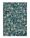 Martha Stewart Petunia Polyester Rug In Blue