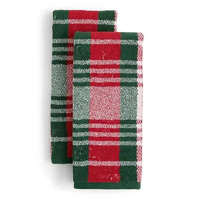 Martha Stewart Plaid 2-pc. Bath Towel Set In Multi