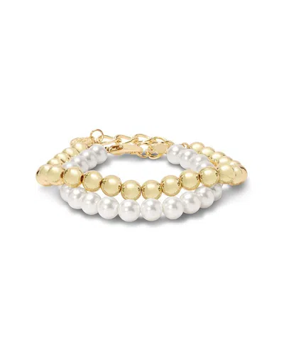Martha Stewart Plated 6mm Pearl Bracelet