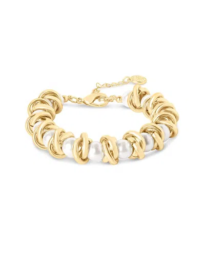 Martha Stewart Plated 9mm Pearl Bracelet