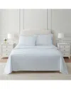 Martha Stewart Polka Dot Plain Cotton Percale Sheet Set In Blue