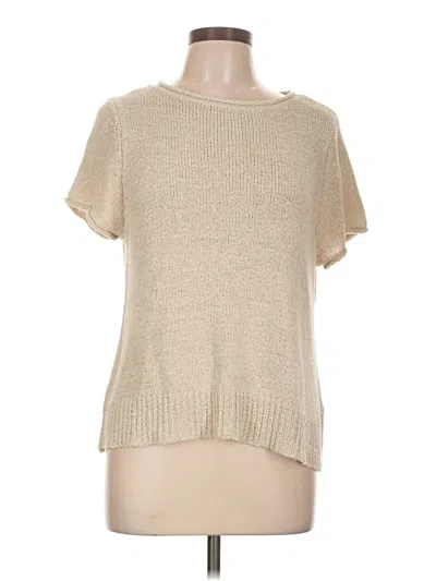 Pre-owned Martha Stewart Pullover Sweater In Tan