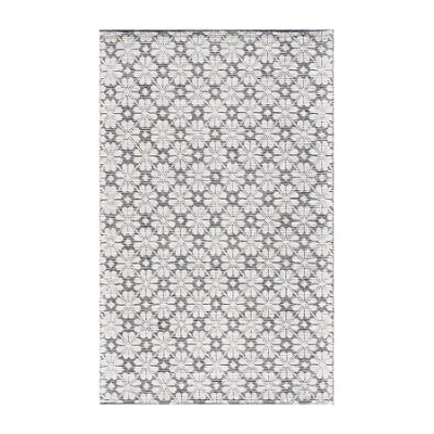 Martha Stewart Rana Floral Woven Indoor Rectangular Area Rug In Sand