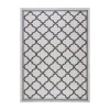 Martha Stewart Ria Bordered Washable Outdoor Rectangular Area Rug In Gray